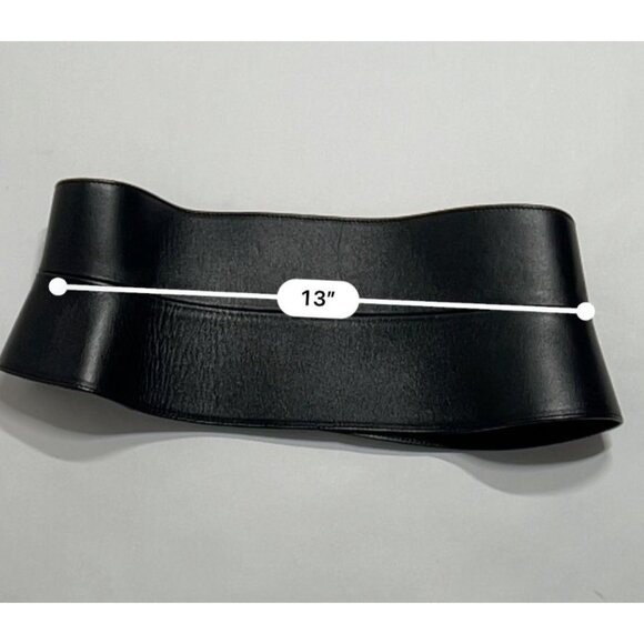Tom Ford Wide Leather Belt in Black